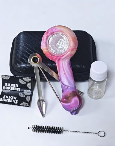 Silicone Jar Set, Simple Accessory Set, Includes Mini Silicone Jar and Tools, Perfect for Collectors (Rainbow) in Kuwait