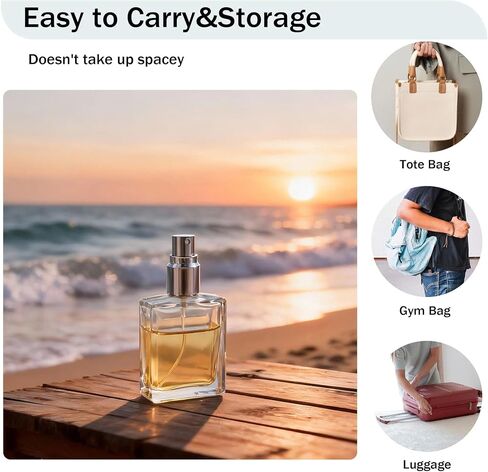 YU FENG 20-Pack Refillable Clear Glass Perfume Bottles – 15ml Fine Mist Spray Atomizers with Gold Caps – Portable Bottles for Fragrance and Body Mist in Kuwait