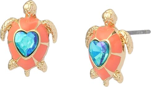 Betsey Johnson Jewelry Women's Cowabunga Turtle Stud Earrings in Kuwait