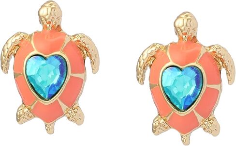 Betsey Johnson Jewelry Women's Cowabunga Turtle Stud Earrings in Kuwait