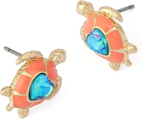 Betsey Johnson Jewelry Women's Cowabunga Turtle Stud Earrings in Kuwait