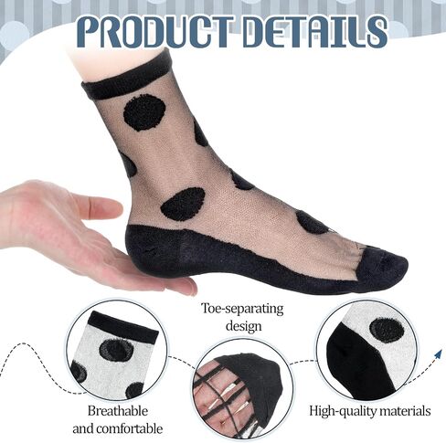 3 Pairs Sheer Socks Women Ankle Black Mesh Socks, Transparent Lace See Through Sock Stretchy Breathable Cute Sheer Ankle Sock for Summer Women Girls in Saudi Arabia