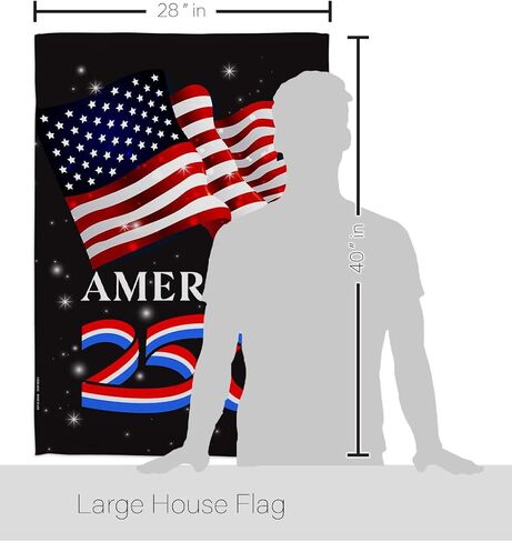 America 250 Flag American Independence Day Wall Tapestry House Banner Official Licensed Merchandise Canvas Prints Yard Sign Textile Woven Fabric Poster USA 250th Anniversary Decoration Gift in Saudi Arabia
