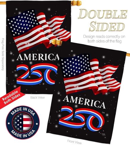 America 250 Flag American Independence Day Wall Tapestry House Banner Official Licensed Merchandise Canvas Prints Yard Sign Textile Woven Fabric Poster USA 250th Anniversary Decoration Gift in Saudi Arabia