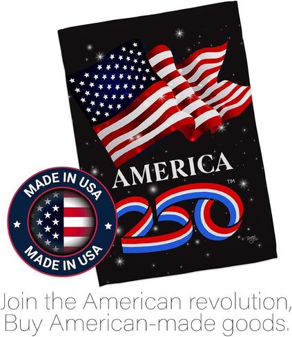 America 250 Flag American Independence Day Wall Tapestry House Banner Official Licensed Merchandise Canvas Prints Yard Sign Textile Woven Fabric Poster USA 250th Anniversary Decoration Gift in Saudi Arabia