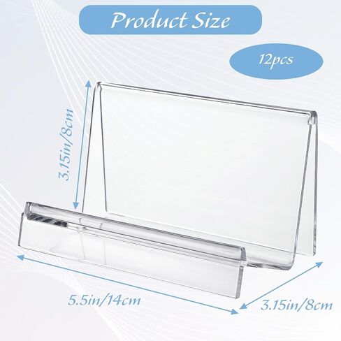 12 Pcs Clear Purse Stand Display Rack - PC Wallet Organizer Holder for Handbags, Clutches, Phones, Jewelry, Cosmetics Store & Home Decor in Saudi Arabia