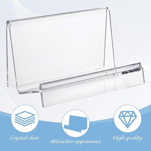 12 Pcs Clear Purse Stand Display Rack - PC Wallet Organizer Holder for Handbags, Clutches, Phones, Jewelry, Cosmetics Store & Home Decor in Saudi Arabia