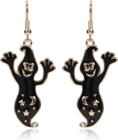 coadipress Halloween Pumpkin Earrings for Women Cute Cartoon Halloween Theme Earrings Unique Long Tassels Pumpkin Earring Gothic Funny Statement Spider Black Bat Dangle Earrings Halloween Holiday Scary Decorations Party Jewelry Gifts in Kuwait