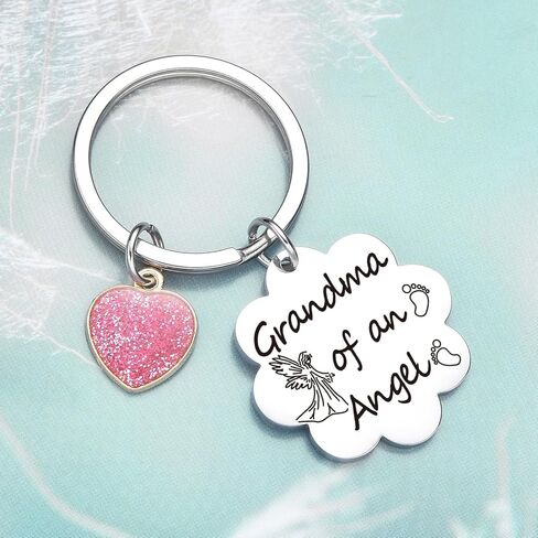 Miscarriage Memorial Keychain Bereavement Gifts Loss Of Child Gifts Remembrance Baby Keyring in Saudi Arabia