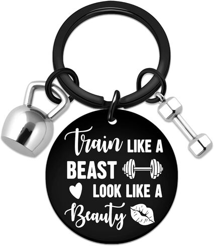 Gym Gifts for Women Best Fitness Keychain Gifts for Gym Lovers Women Workout Accessories Gift for Weightlifters Sports Lover Girl in Kuwait