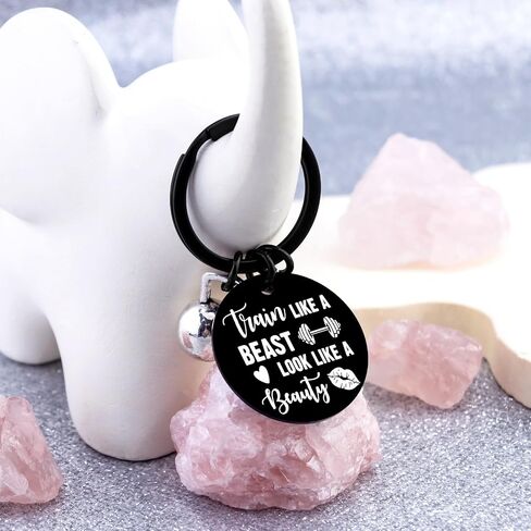 Gym Gifts for Women Best Fitness Keychain Gifts for Gym Lovers Women Workout Accessories Gift for Weightlifters Sports Lover Girl in Kuwait