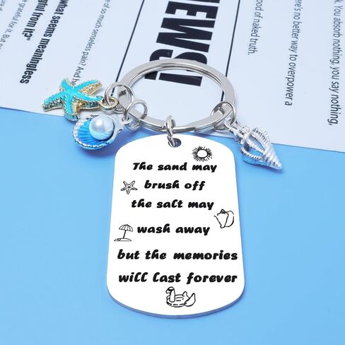 Beach Gifts for Women, Beach Lover Gift Keychain, Beachy Themed Gifts, Jewelry Beach Keyring, Beach Keychain Beachy Stuff, Teen Girl Ocean Decor, Summer Accessories in Saudi Arabia