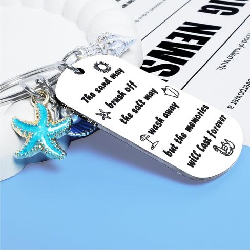 Beach Gifts for Women, Beach Lover Gift Keychain, Beachy Themed Gifts, Jewelry Beach Keyring, Beach Keychain Beachy Stuff, Teen Girl Ocean Decor, Summer Accessories in Saudi Arabia