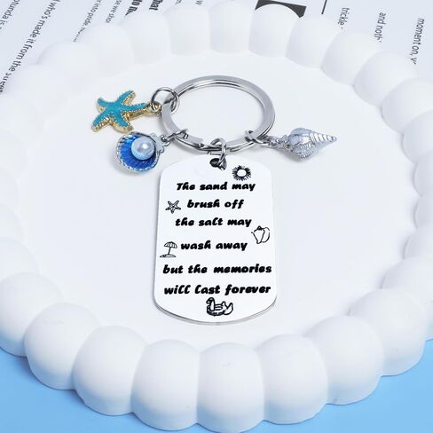 Beach Gifts for Women, Beach Lover Gift Keychain, Beachy Themed Gifts, Jewelry Beach Keyring, Beach Keychain Beachy Stuff, Teen Girl Ocean Decor, Summer Accessories in Saudi Arabia