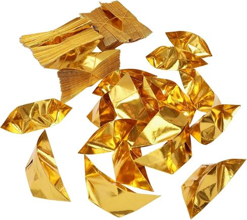 1000 Pcs Paper Gold Ingots Chinese Golden Ingot Ancestor Money Incense Blessing Supplies for Ancestral Worship Spring Festival Hungry Ghost Festival in Saudi Arabia