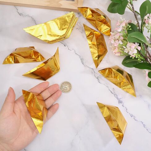 1000 Pcs Paper Gold Ingots Chinese Golden Ingot Ancestor Money Incense Blessing Supplies for Ancestral Worship Spring Festival Hungry Ghost Festival in Saudi Arabia