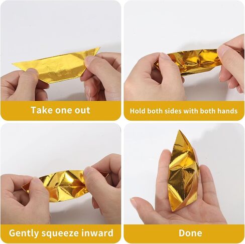 1000 Pcs Paper Gold Ingots Chinese Golden Ingot Ancestor Money Incense Blessing Supplies for Ancestral Worship Spring Festival Hungry Ghost Festival in Saudi Arabia