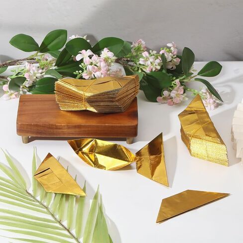 1000 Pcs Paper Gold Ingots Chinese Golden Ingot Ancestor Money Incense Blessing Supplies for Ancestral Worship Spring Festival Hungry Ghost Festival in Saudi Arabia