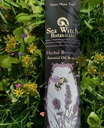 Sea Witch Botanicals Herbal Renewal Incense - 2 Pack | All-Natural Essential Oil Blends | 2 Boxes of 20 Incense Sticks | Non-Toxic | Ritual and Relaxation | Lavender & Rosemary in Saudi Arabia