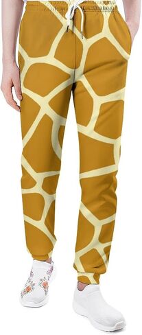 Giraffe Pattern Sweatpants Mens Joggers Tracksuit Slacks Sweat Pant Sweatpant Sports Guard Pants Running Bottoms in Saudi Arabia