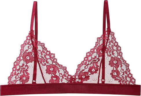Women Lace Bralettes Plunge No Padding Bra in Kuwait