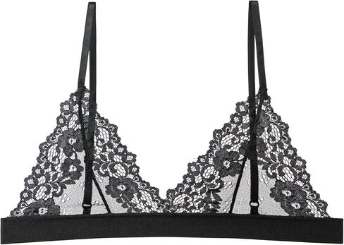 Women Lace Bralettes Plunge No Padding Bra in Kuwait