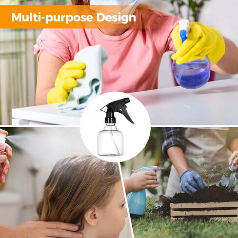 24 Pcs 8 oz Small Sprayers, Plastic Spray Bottles, Refillable Spray Bottle with Adjustable Nozzles, Leak-Proof Storage Bottles for Cleaning, Gardening, Hair Care in Saudi Arabia
