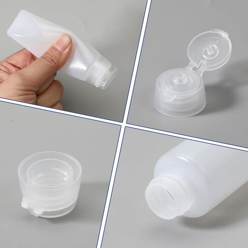 6 Pcs 1 oz Travel Bottles Empty Refillable Toothpaste Tubes Leak Proof Empty Squeeze Tubes Travel Toothpaste Container for Toiletries BPA Free Refillable Tube Squeeze Bottle PE Travel-Size Bottles in Kuwait