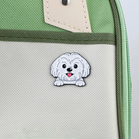 Cute Bichon Dog Face Meme Enamel Pin For Puppy Lover, Fluffy Dog Lover Pin Brooch, Kawaii Pet Face Brooch Badge For Fur Mom Dad Pet Owner, Kawaii Maltese Badges, Cute Puppy Lapel Gift, Small Puppies Jewelry Accessories in Saudi Arabia