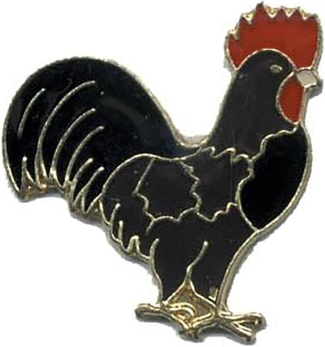 Pack of 3 Black Rooster Bike Motorcycle Hat Cap Lapel Pin HP4144 in Saudi Arabia