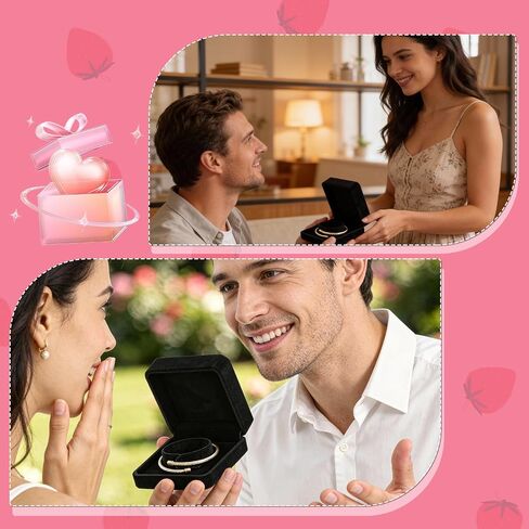 12PCS Velvet Bracelet Gift Boxes 3.5x3.5 Inch Exquisite Jewelry Bangle Necklace Case Black Elegant Display & Storage Box for Wedding Engagement Birthday Anniversary Ceremony for Women Girl in Saudi Arabia
