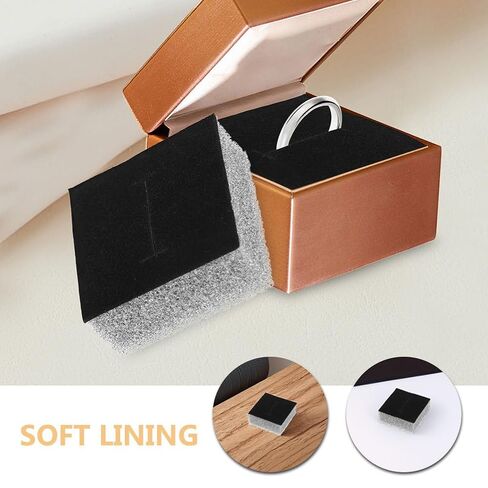 OUNONA 20 Pcs Jewelry Box Inserts Soft Sponge Cushion Padding for Ring Organizer Display Cases 3.18X3.18X0.59In Velvet Liner for Jewelry Storage and Travel in Kuwait
