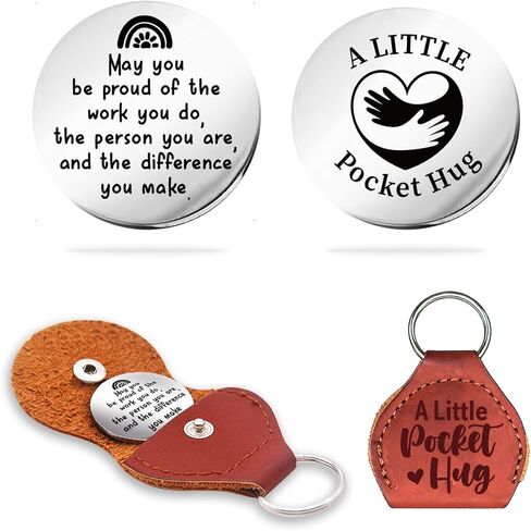 Teacher Pocket Hug Token,Positive Long Distance Relationship Gifts Appreciation Gifts for Teachers Mentor Coach in Saudi Arabia