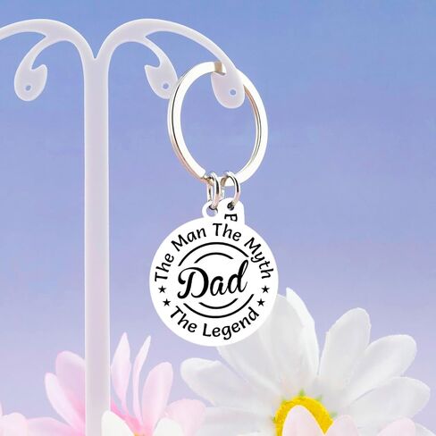 Best Dad Ever Gifts for Father Birthday Father's Day Gifts for Dad From Daughter Son Papa Gift Keychain for Dads in Saudi Arabia