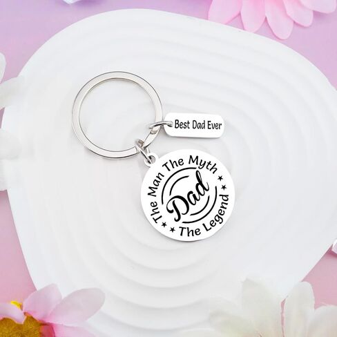 Best Dad Ever Gifts for Father Birthday Father's Day Gifts for Dad From Daughter Son Papa Gift Keychain for Dads in Saudi Arabia