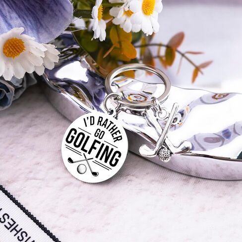 Golf Gifts for Men Golf Keychain Cool Gifts Ideas for Golfer Best Birthday Fathers Day Gift for Dad Husband Uncle Brother Funny Golfing Gifts for Golfers in Saudi Arabia