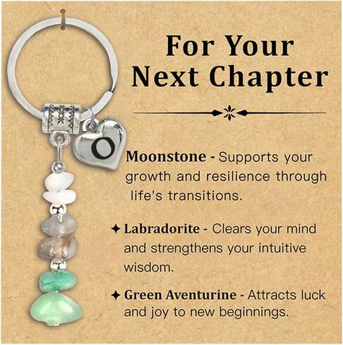 Crystal Keychain Gift for New Chapter, New Beginning Keyring for New Job, Home, Class of 2026 Graduation Gift in Saudi Arabia