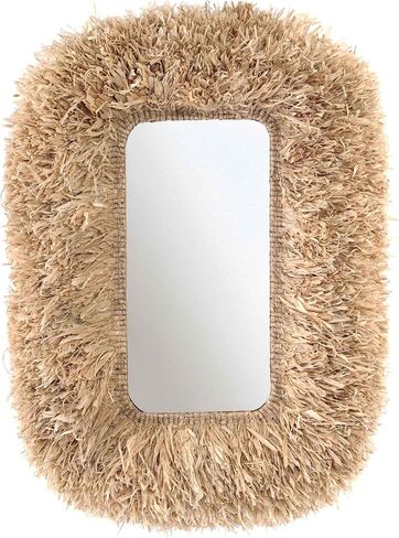 Tov Furniture Palm Natural Sisal Rectangular Wall Mirror in Saudi Arabia