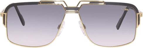 Cazal Legends Cazal 9103 001 Sunglasses Black/Gold/Grey Gradient Rectangle Shape 61mm Lens-61 Bridge-12 B-43 ED-65 Temple-140 in Saudi Arabia