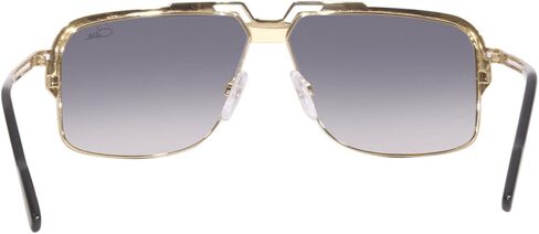 Cazal Legends Cazal 9103 001 Sunglasses Black/Gold/Grey Gradient Rectangle Shape 61mm Lens-61 Bridge-12 B-43 ED-65 Temple-140 in Saudi Arabia