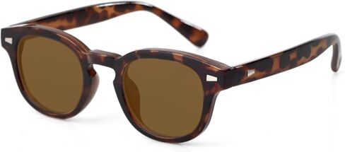 Johnny Depp Round Sunglasses for Men Women Small Circle Thick Frame Sun Glasses Vintage Black Shades UV 400 in Kuwait