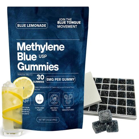 Methylene Blue 5mg 30ct - The First of its Kind, 3rd Party Tested No Heavy Metals, USP in Kuwait