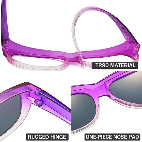 Polarized Fit Over Glasses Sunglasses for Women UV Protection Trendy Oval Wrap Around Goggles Shades Eyewear in Kuwait