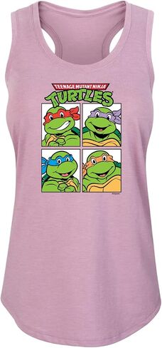 HYBRID APPAREL - Teenage Mutant Ninja Turtles - Group Blocks - Women's Racerback Tank Top in Kuwait