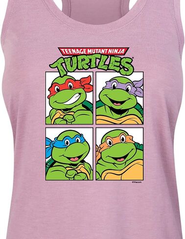 HYBRID APPAREL - Teenage Mutant Ninja Turtles - Group Blocks - Women's Racerback Tank Top in Kuwait