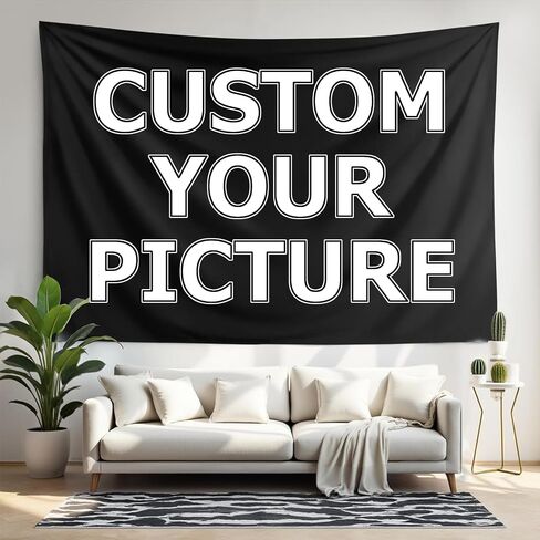 Esmtuaij Custom Tapestry - Personalized Wall Hanging with Your Photo/Design Bedroom Decor, Festival Banner 40x30 inches in Kuwait