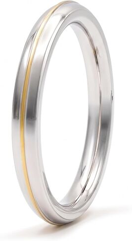 Stainless Steel & Brass Punjabi Sikh Kada Bracelet (11mm Thickness 180g Weight) | Heavy Duty Round Edge Kara Bangle for Men | Premium Steel Sikh Jewelry for Daily Wear in Saudi Arabia