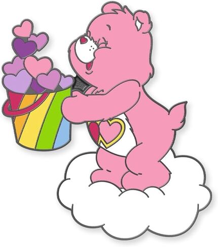 What's Your Passion Jewelry Care Bears Love-A-Lot Bear Pride Pin, Officially Licensed in Saudi Arabia
