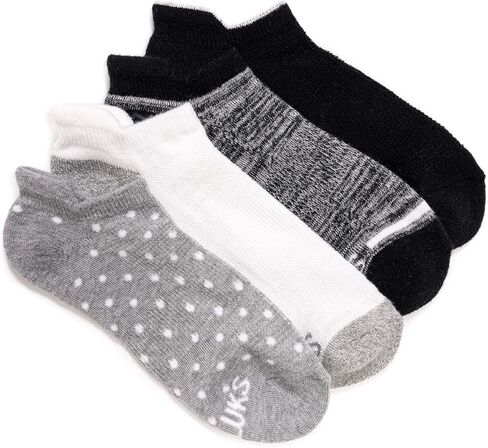 MUK LUKS Women's 4Pack Dream Step Sporty Low Cut Ankle Sock in Kuwait