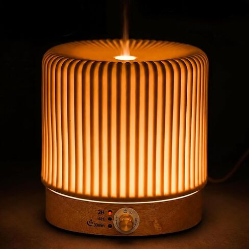 Ceramic Essential Oil Diffusers,Small Cute for Office, Home for Aromatherapy,Bedroom Humidifier Air Fragrance,Room Scent, Smell,Light Decor para Casa De Essentials Aesthetic Aroma (B) in Saudi Arabia